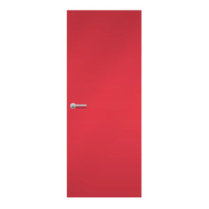 Energy Formica laminate door in vibrant orange-red tone, front view