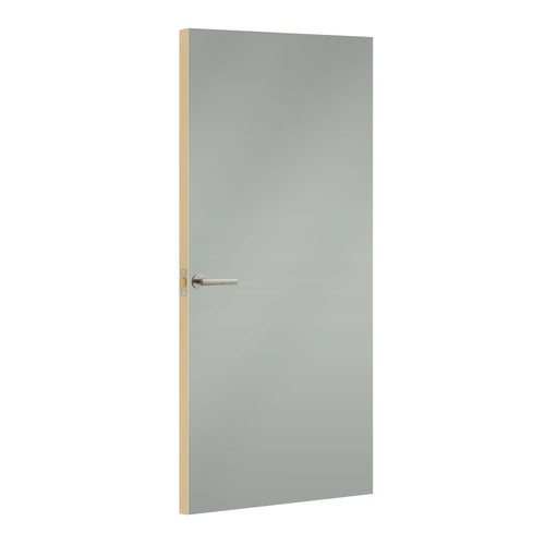 Fossil Formica laminate door, angled view with light edge lippings
