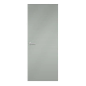 Fossil Formica laminate door in sophisticated neutral grey, front view