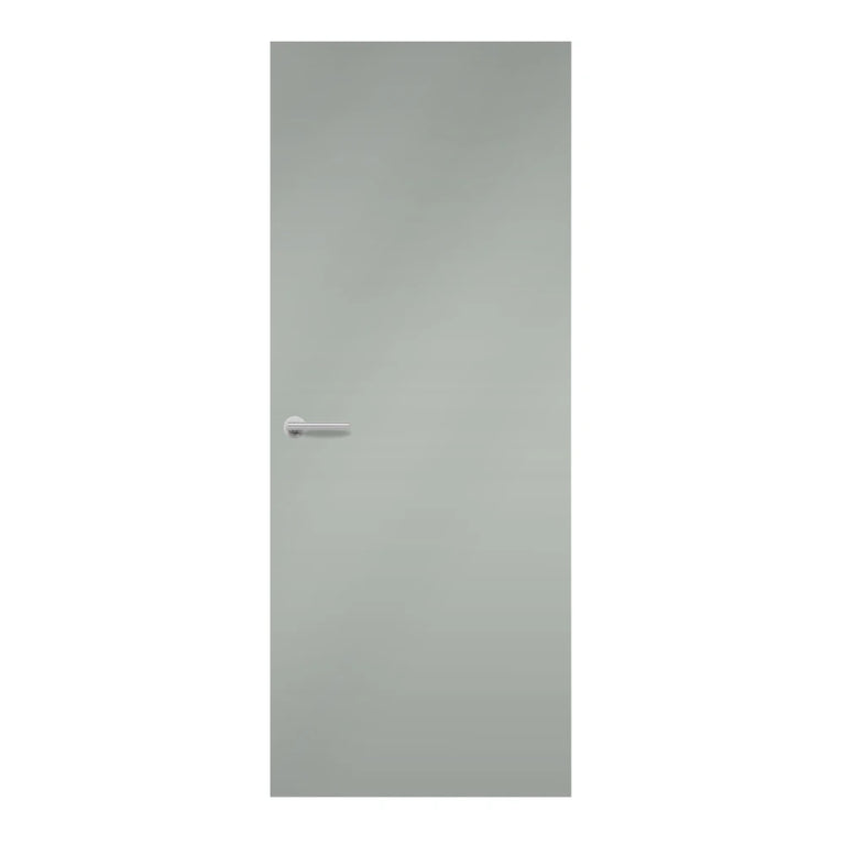 Fossil Formica laminate door in sophisticated neutral grey, front view