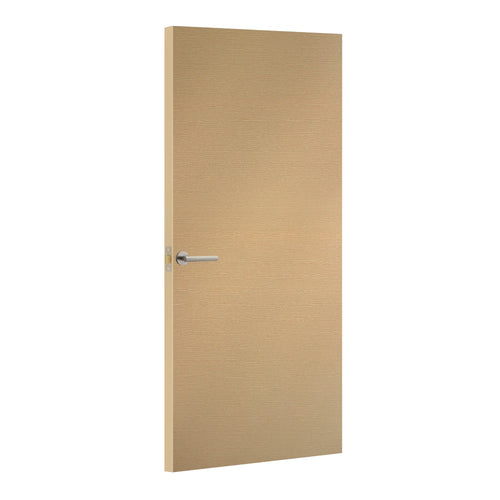 Ivory Oak Formica laminate door, angled view with light edge lippings