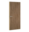 Vintage Wood Formica laminate door, angled view with light edge lippings