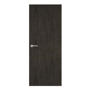 Nocturne Wood Formica laminate door in dark, sophisticated woodgrain finish, front view