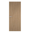 Elegant Oak Formica laminate door in natural oak woodgrain finish, front view