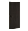 Smoky Brown Pear Formica laminate door, angled view with light edge lippings
