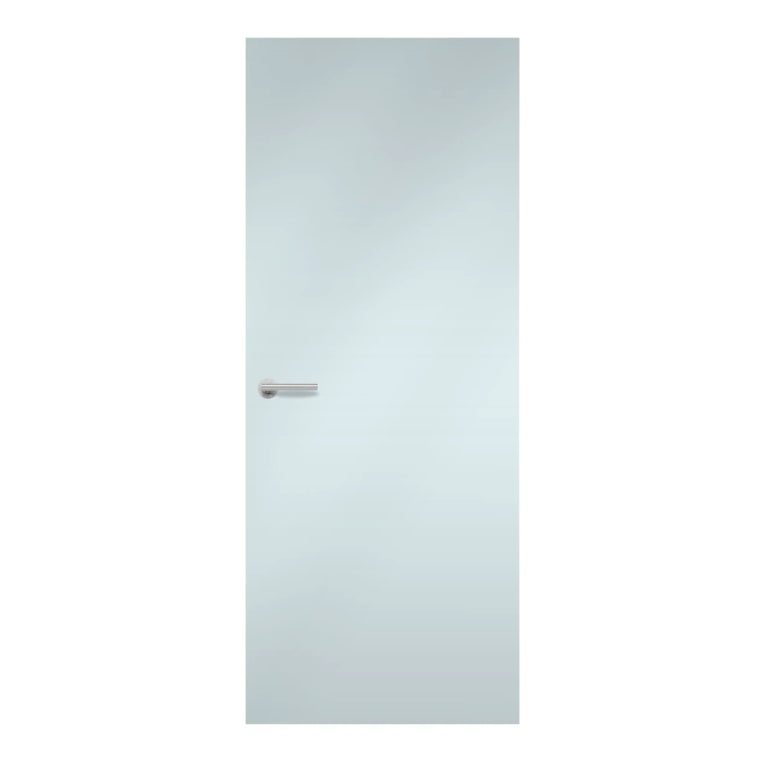 Arctic Blue Formica laminate door in crisp, cool blue shade, front view