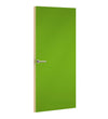 Vibrant Green Formica laminate door, angled view with light edge lippings
