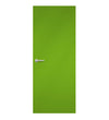 Vibrant Green Formica laminate door in energetic and bold green shade, front view