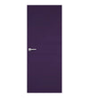 Cassis Formica laminate door in rich berry-purple shade, front view
