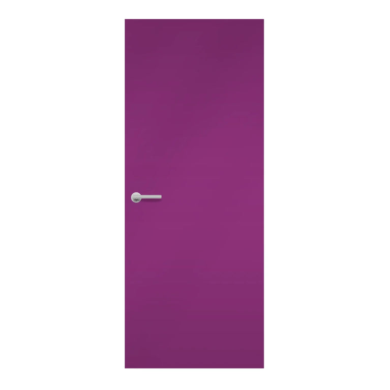 Amarena Formica laminate door in deep cherry-red hue, front view
