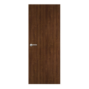 Macchiato Walnut Formica laminate door in warm walnut tone, front view