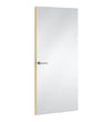 Brite White Formica laminate door, angled view with light edge lippings