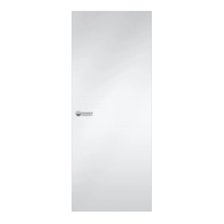 Brite White Formica laminate door in clean, bright white shade, front view