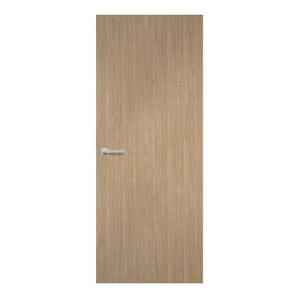 Bio-Oak Formica laminate door in sustainable oak finish, front view