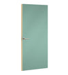Dusty Jade Formica laminate door, angled view with light edge lippings