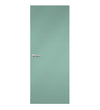Dusty Jade Formica laminate door in muted green shade, front view