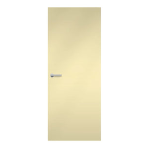 Pale Gold Formica laminate door in warm golden-beige hue, front view