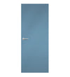 China Blue Formica laminate door in sophisticated medium-blue shade, front view