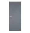 Lead Formica laminate door in a dark cool-grey shade, front view