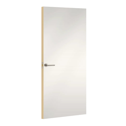 Soft White Formica laminate door, angled view with light edge lippings