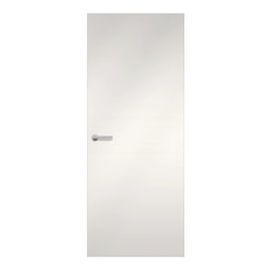 Soft White Formica laminate door a gentle, warm-white tone, front view