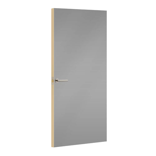 Fog Formica laminate door, angled view with light edge lippings