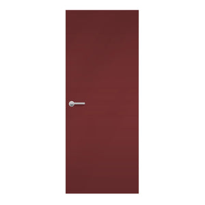 New Burgundy Formica laminate door in a rich wine-red tone, front view