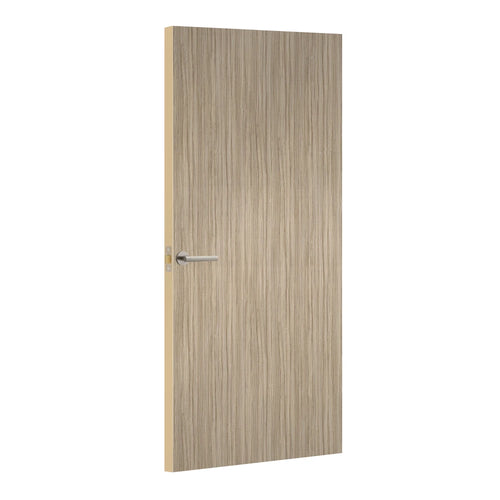 Avignon Walnut Formica laminate door, angled view with light edge lippings