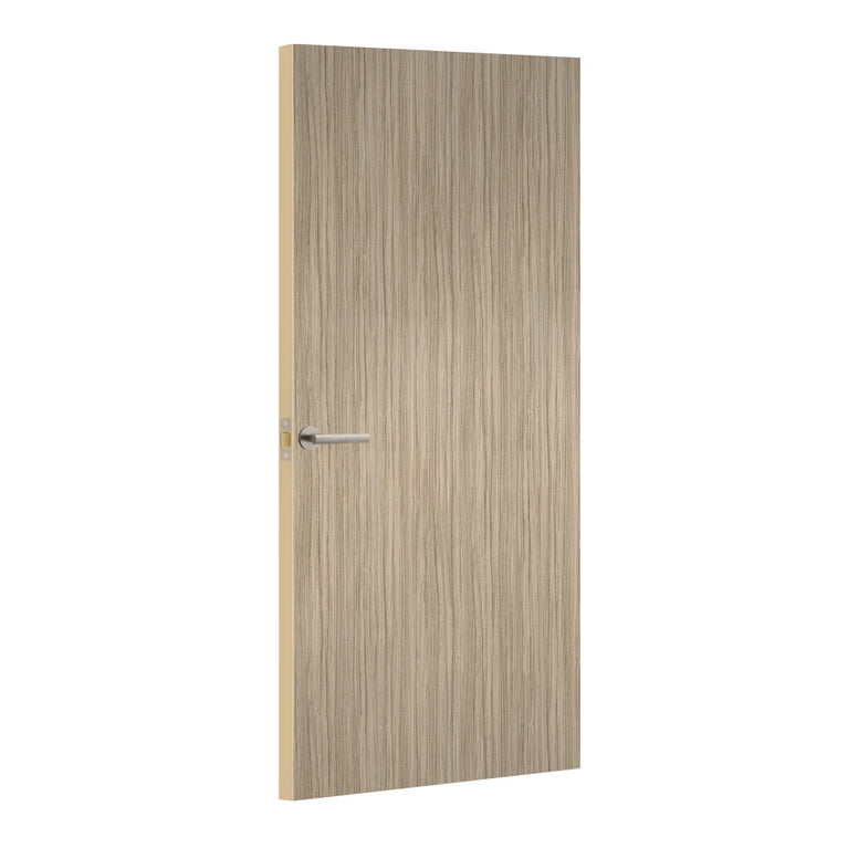Avignon Walnut Formica laminate door, angled view with light edge lippings