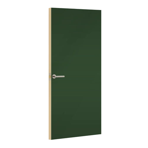 Fir Formica laminate door, angled view with light edge lippings