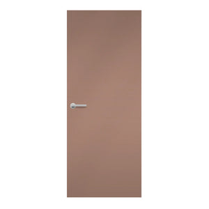 Blush Formica laminate door in a subtle rosy tone, front view