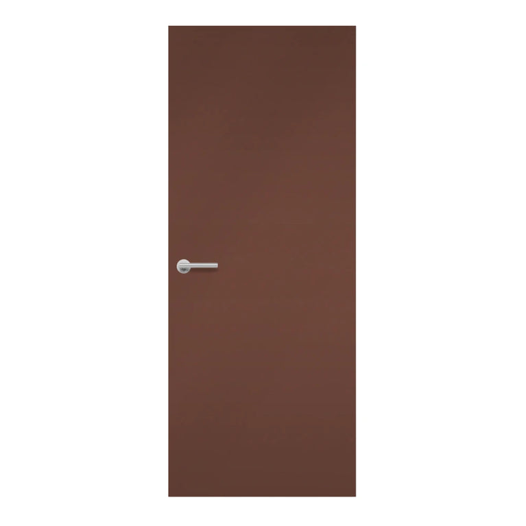 Henna Formica laminate door in a warm reddish-brown shade, front view