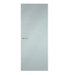 Liquid Glass Formica laminate door in a cool, translucent-inspired tone, front view