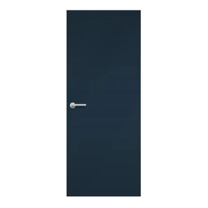 Night Sea Formica laminate door in a deep ocean blue tone, front view