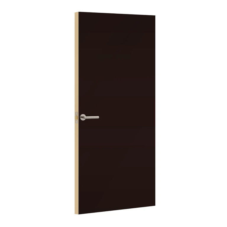 Night Shade Formica laminate door, angled view with light edge lippings
