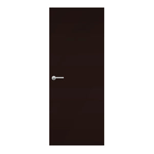 Night Shade Formica laminate door in a bold charcoal-black finish, front view