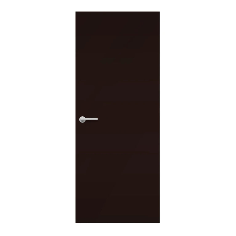 Night Shade Formica laminate door in a bold charcoal-black finish, front view