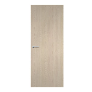 Blond Cedar Formica laminate door in bright cedar wood look, front view