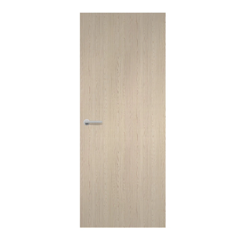Blond Cedar Formica laminate door in bright cedar wood look, front view