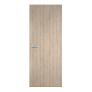 Belvedere Beech Formica laminate door in soft beech woodgrain finish, front view