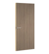 Cetina Walnut Formica laminate door, angled view with light edge lippings