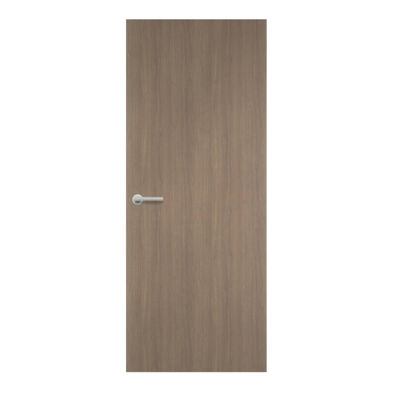Cetina Walnut Formica laminate door in rich walnut finish, front view