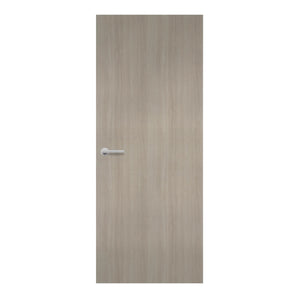Peruca Walnut Formica laminate door in warm walnut brown woodgrain finish, front view