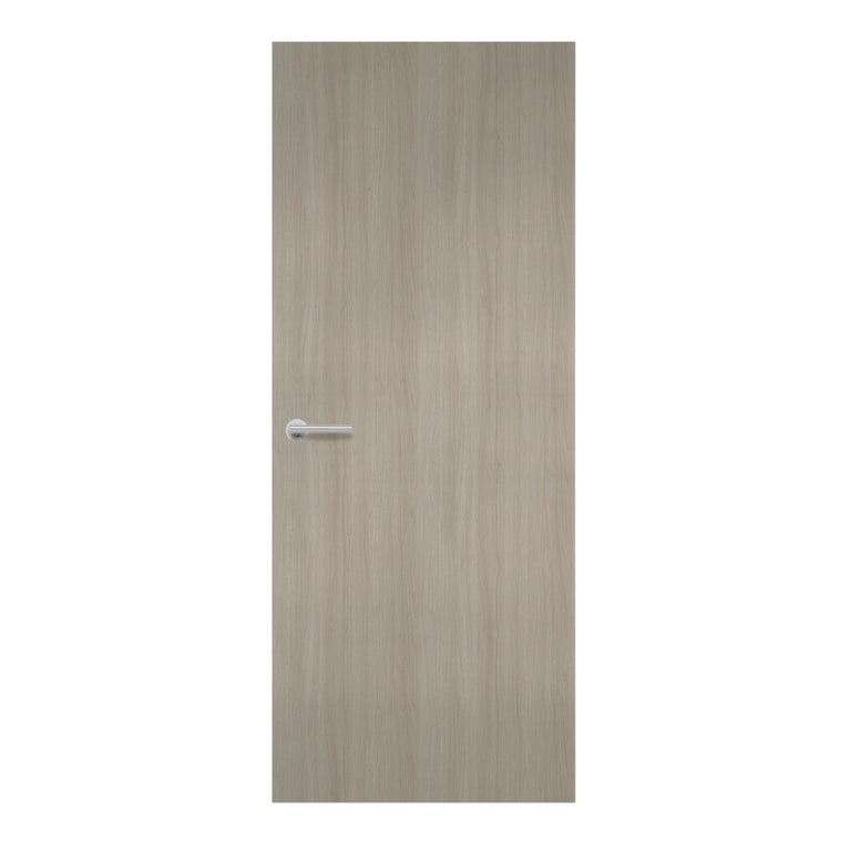 Peruca Walnut Formica laminate door in warm walnut brown woodgrain finish, front view