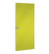 Lemon Formica laminate door, angled view with light edge lippings