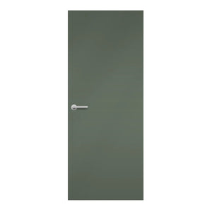 Green Slate Formica laminate door ina cool dark green-grey tone, front view