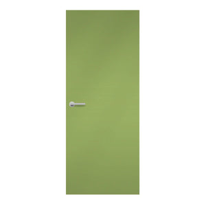 Leaf Green Formica laminate door in refreshing botanical green, front view