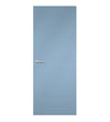 Just Blue Formica laminate door in pure primary blue tone, front view