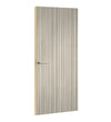 Ashen Ribbonwood Formica laminate door, angled view with light edge lippings