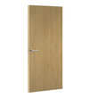 Aged Ash Formica laminate door, angled view with light edge lippings